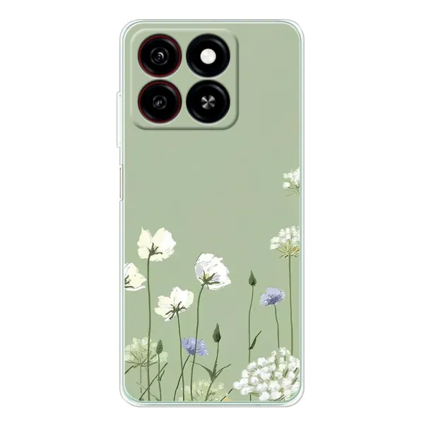 Чохол з принтом «Квіти на зеленому» для ZTE Blade A35