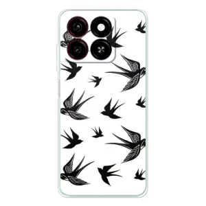 Чехол с птицами на ZTE Blade A35 (VPrint) (Ласточки)