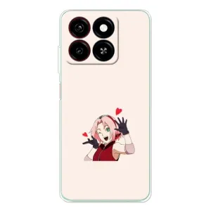 Чехлы Персонажи Аниме Наруто для ZTE Blade A35 (AlphaPrint) (Лайк Сакура)