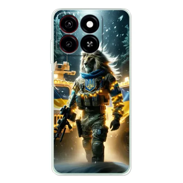 Чохол з принтом «ЛЕВ ЗСУ» для ZTE Blade A35