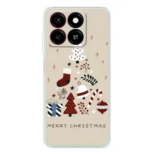 Рождественские, Праздничные Чехлы для Блейд А35 (Merry Christmas)