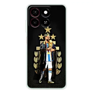 Чехлы для ZTE Blade A35 (Leo чемпион) (AlphaPrint) (Месси Король)