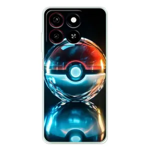Чехол с Пикачу на ZTE Blade A35 (Мяч Пикачу)