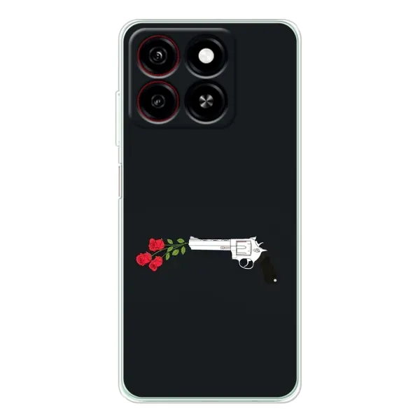 Чехол с принтом «Неожиданные цветы» для ZTE Blade A35