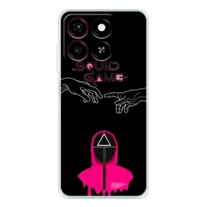 Чехол Гра в кальмара для ZTE Blade A35 (Минимализм Игра кальмара)
