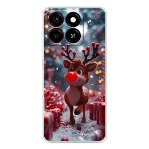 Яскравий чохол для ZTE Blade A35 з Зимові Оленята (Олень серед подарунків)