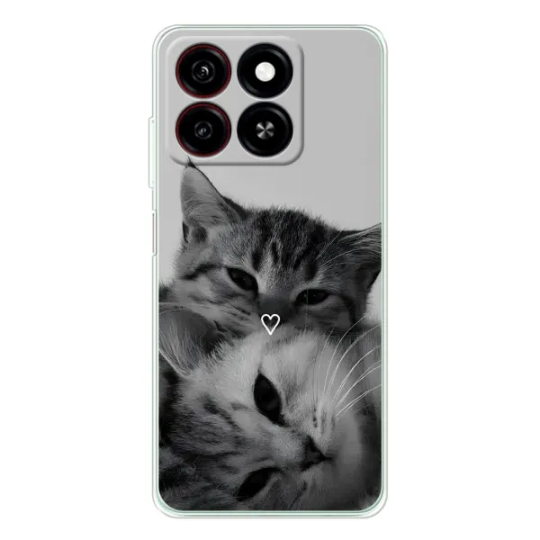 Чехол с принтом «Пара котов» для ZTE Blade A35 Чехол с принтом «Пара котов» для ZTE Blade A35