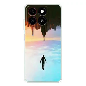 Чехол с человеком пауком для ZTE Blade A35 - (AlphaPrint) (Паук человек)
