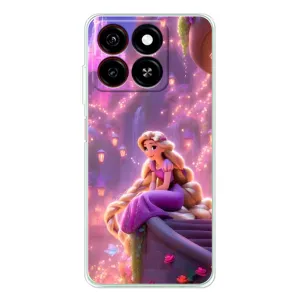 Чехол Рапунцель для ZTE Blade A35 (Рапунцель в замке)
