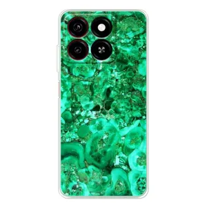 Мраморный чехол на ZTE Blade A35 (VPrint) (Салатный Мрамор)