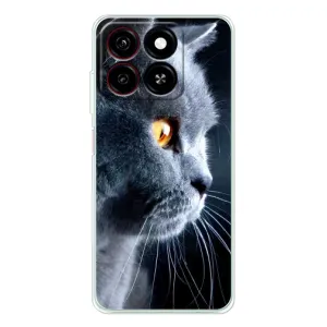 Чехлы с Котиками для ZTE Blade A35 (VPrint) (Серый Кот)