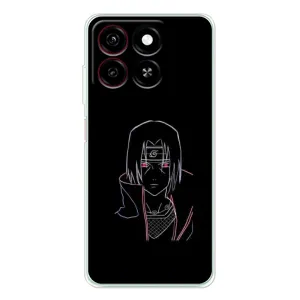 Чехлы на тему: Итачи Учиха для ZTE Blade A35 (AlphaPrint) (силуэт Итачи)