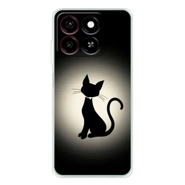 Чехол с принтом «Силуэт котика» для ZTE Blade A35 Чехол с принтом «Силуэт котика» для ZTE Blade A35
