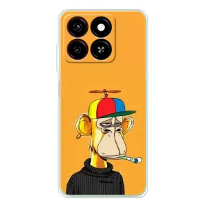 Чехлы с Обезьянами NFT для ZTE Blade A35 (AlphaPrint) (Скучающая Обезьяна NFT)