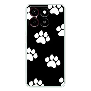 Чехлы с собаками для ZTE Blade A35 (VPrint) (Следы собаки)