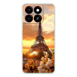 Чехол Эйфелева Башня для ZTE Blade A35 - (AlphaPrint) (Солнечная башня)