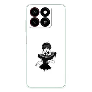 Чехлы Венсдей на ZTE Blade A35 Уэнсдей (AlphaPrint) (танец Уэнздей)