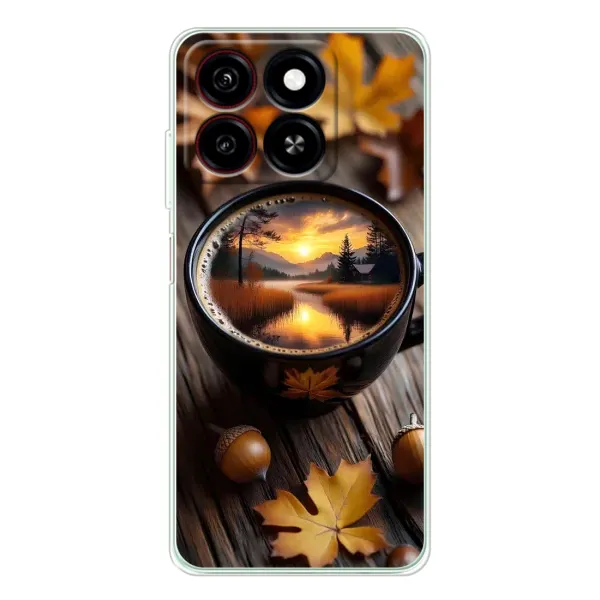 Чохол з принтом «Темна кава» для ZTE Blade A35