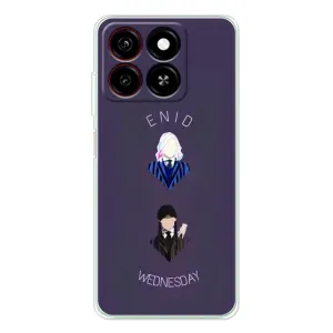Чехлы Венсдей на ZTE Blade A35 Уэнсдей (AlphaPrint) (Уэнздей и подруга)