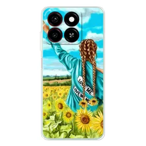 Чехол для Патриота Украины ZTE Blade A35 - (AlphaPrint) (Украиночка)