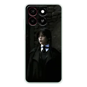 Чехол с дизайном Венздей 2 на ZTE Blade A35 (Темный стиль Уэнздей)