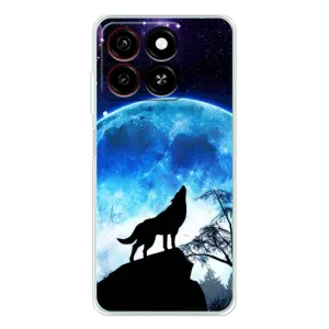 Защитные чехлы для Блейд А35 (AlphaPrint) (ХИТ продаж) ВОЛК (Волк на луну)