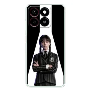 Чехлы Венсдей на ZTE Blade A35 Уэнсдей (AlphaPrint) (W-Wednesday)