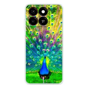 Чехол с птицами на ZTE Blade A35 (VPrint) (Яркий Павлин)
