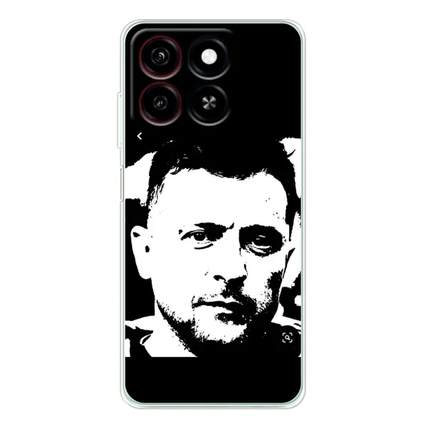Чехол с принтом «Зеленский АРТ» для ZTE Blade A35 Чехол с принтом «Зеленский АРТ» для ZTE Blade A35