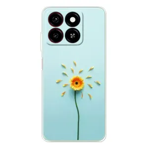 Чехлы с Цветами для ZTE Blade A35 (VPrint) (Желтый цветок)