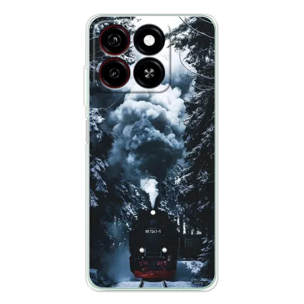 Чехол с принтом «Зимний поезд» для ZTE Blade A35 Чехол с принтом «Зимний поезд» для ZTE Blade A35
