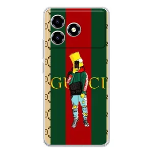Брендновые Чехлы для ZTE Blade A36 - (PREMIUMPrint) (Барт ГУЧЧИ)