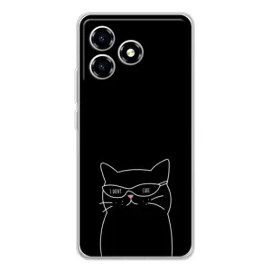 Чохол з малюнком кіт на ZTE Blade A36 (Байдужий кіт)