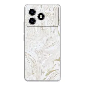 Мраморний чехол на ZTE Blade A36 (VPrint) (Білий мрамор)
