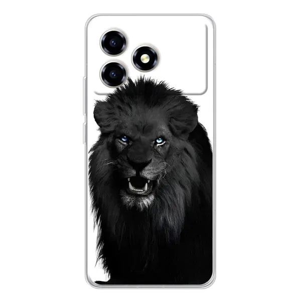 Чехол с принтом «Черный ЛЕВ» для ZTE Blade A36