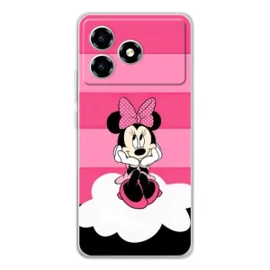 Эксклюзивный чехол для ZTE Blade A36 (AlphaPrint - Мультяшные) (Девочка Maus)
