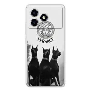 Чехлы VERSACE для ЗТЭ Блейд А36 (PREMIUMPrint) (Доберман Версаче)