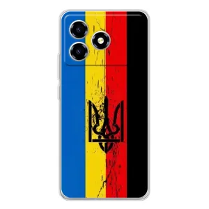 Украинские Чехлы для ZTE Blade A36 с картинкой УПА (AlphaPrint) (Прапор УПА)
