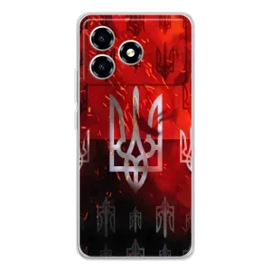 Украинские Чехлы для ZTE Blade A36 с картинкой УПА (AlphaPrint) (ГЕРБ УПА)