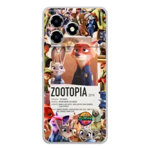 Чехол Зоотрополіс на ZTE Blade A36 (Постер Зверополис)