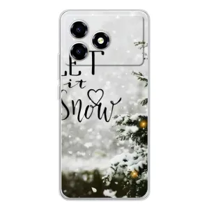 Новорічні, Святкові Чохли для ZTE Blade A36 - 2024 год (Let it snow)