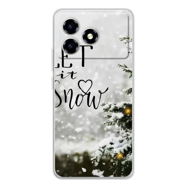 Чехол с принтом «Let it snow» для ZTE Blade A36 Чехол с принтом «Let it snow» для ZTE Blade A36