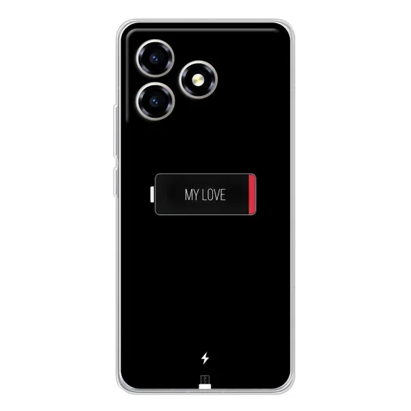 Чехол с принтом «Love battery» для ZTE Blade A36