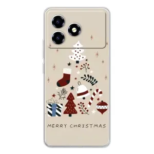 Різдвяні Чохли для ZTE Blade A36 (VPrint) (Merry Christmas)