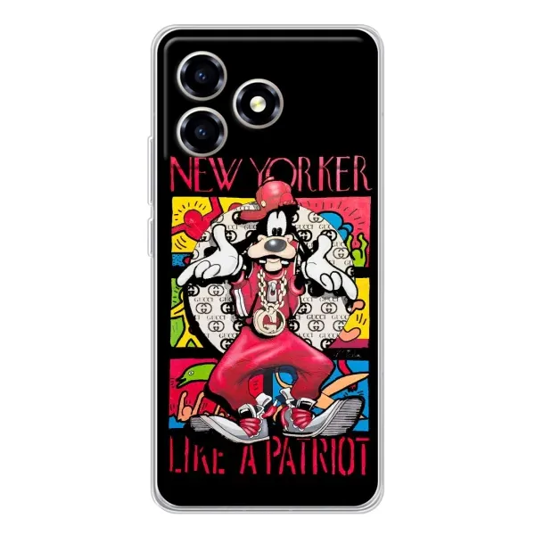 Чехол с принтом «Мультяшный Волк» для ZTE Blade A36