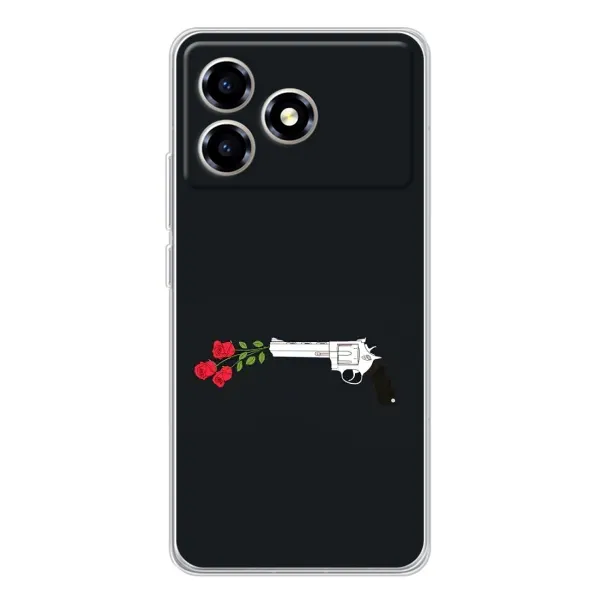 Чехол с принтом «Неожиданные цветы» для ZTE Blade A36