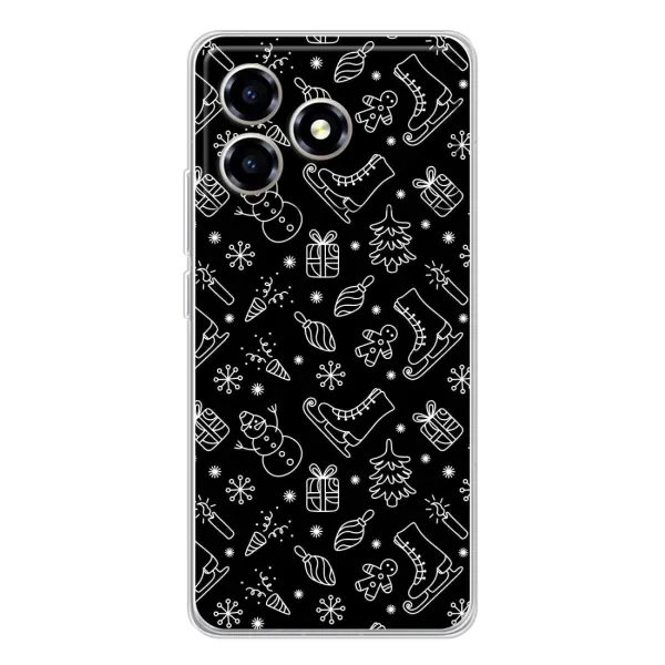 Чехол с принтом «Новогодний фон» для ZTE Blade A36 Чехол с принтом «Новогодний фон» для ZTE Blade A36