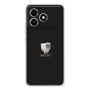 Чохол Майнкрафт на ZTE Blade A36 (AlphaPrint) Minecraft (Овечка Майнкрафт)