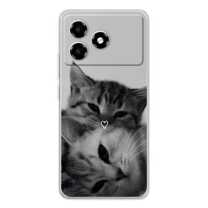 Чохол з малюнком кіт на ZTE Blade A36 (Пара котів)