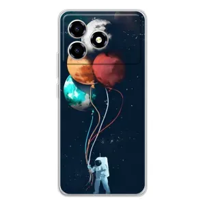 Космічні Чохли для ZETЕ Блейд A36 (VPrint) (Планети кульки)
